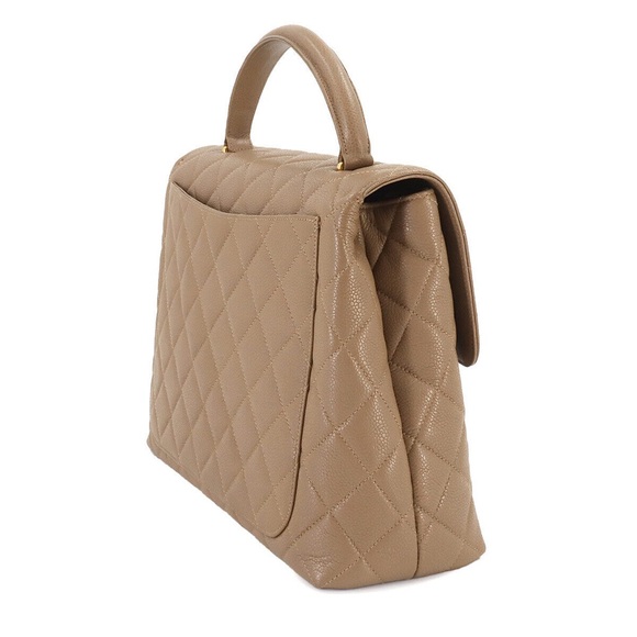 CHANEL Matelasse Hand Bag Caviar Skin Leather Brown A12397 Vintage 90245227 - Picture 5 of 5